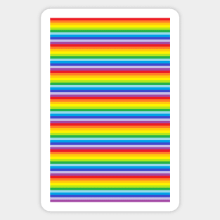 Rainbow Stripe Pattern Sticker
